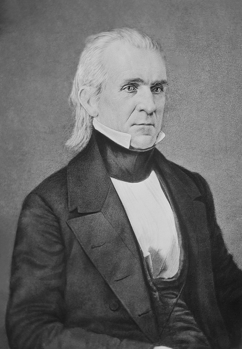 photograph portrait of James Knox Polk